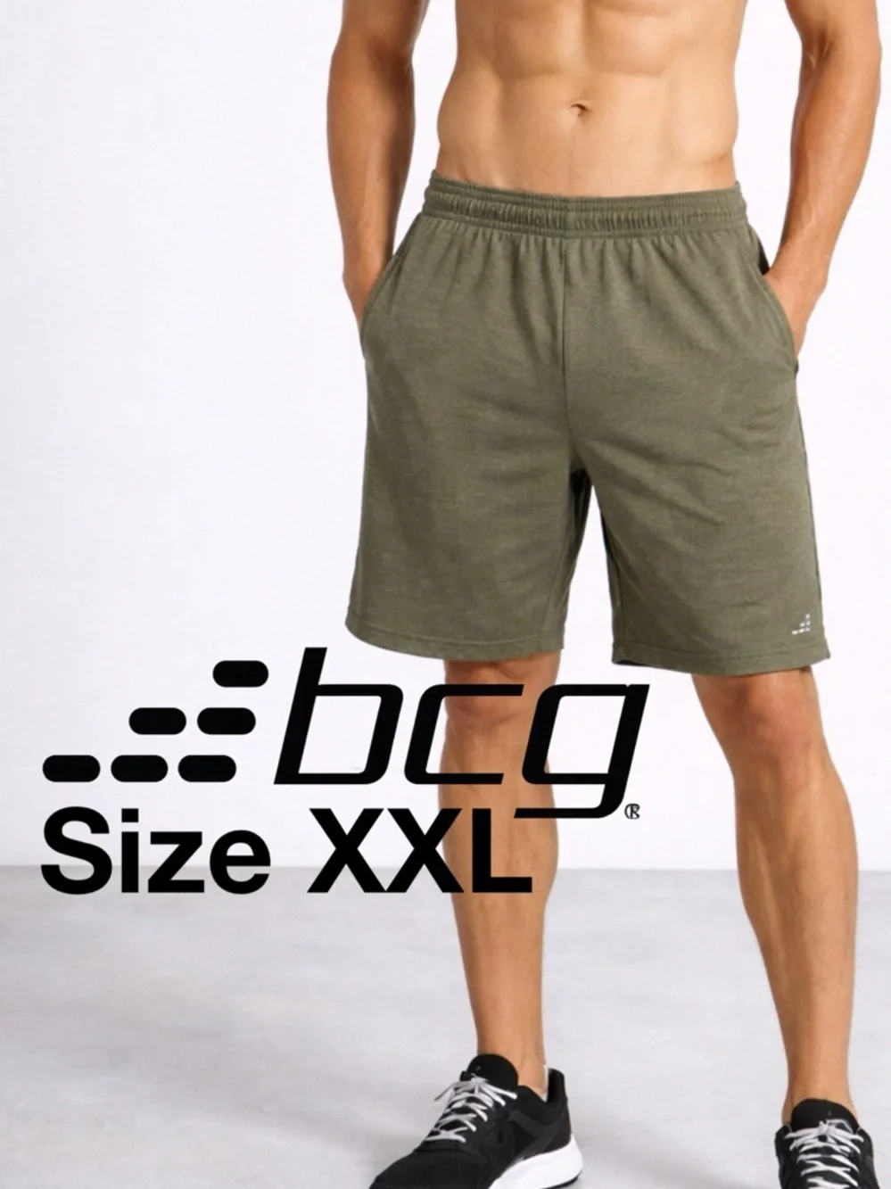 🩵♥️👉Men’s BCG Athletic Shorts-Running Workout CrossFit Basketball-Size XXL